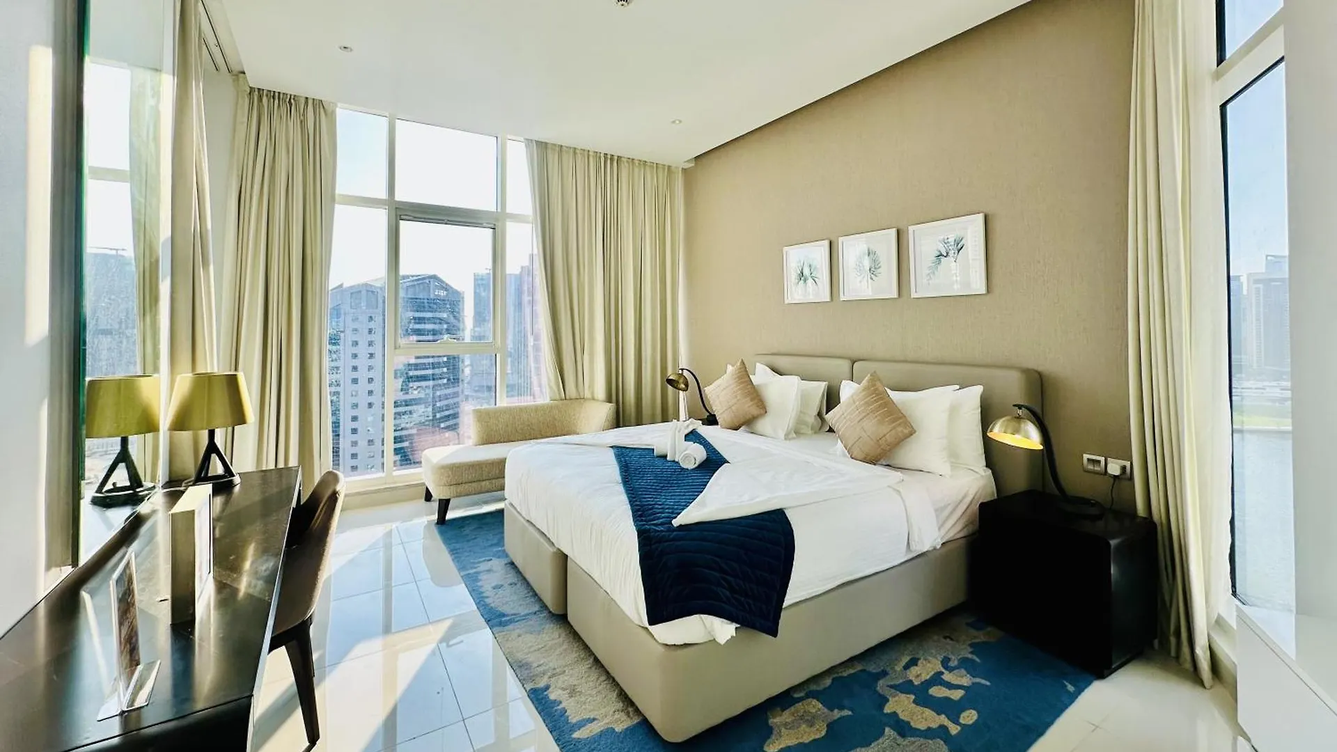 Apartment Vserve Stylish Suite 1 Bedroom With Burj Khalifa And Canal View Dubai