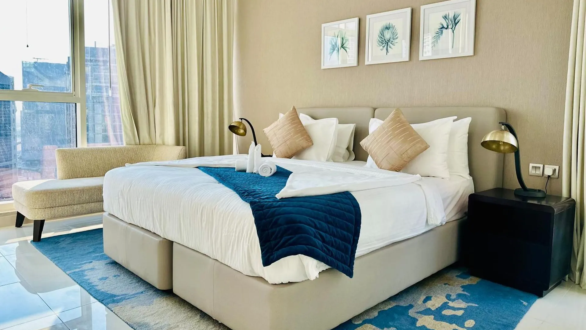 Vserve Stylish Suite 1 Bedroom With Burj Khalifa And Canal View Dubai 0*,